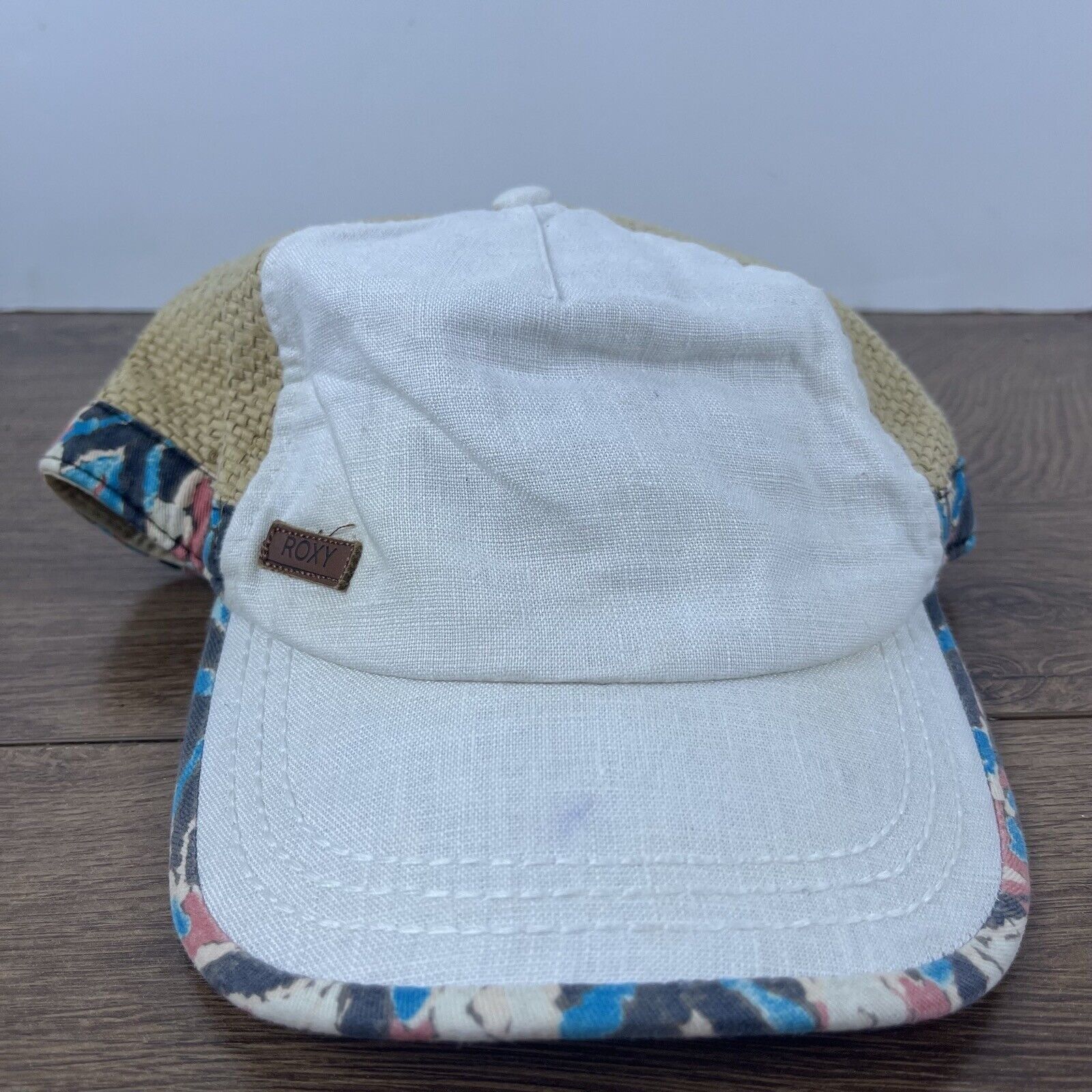 Other ROXY Hat Roxy Hat White Cap Hat Adjustable Hat White Adult H Size ONE SIZE - 2 Thumbnail