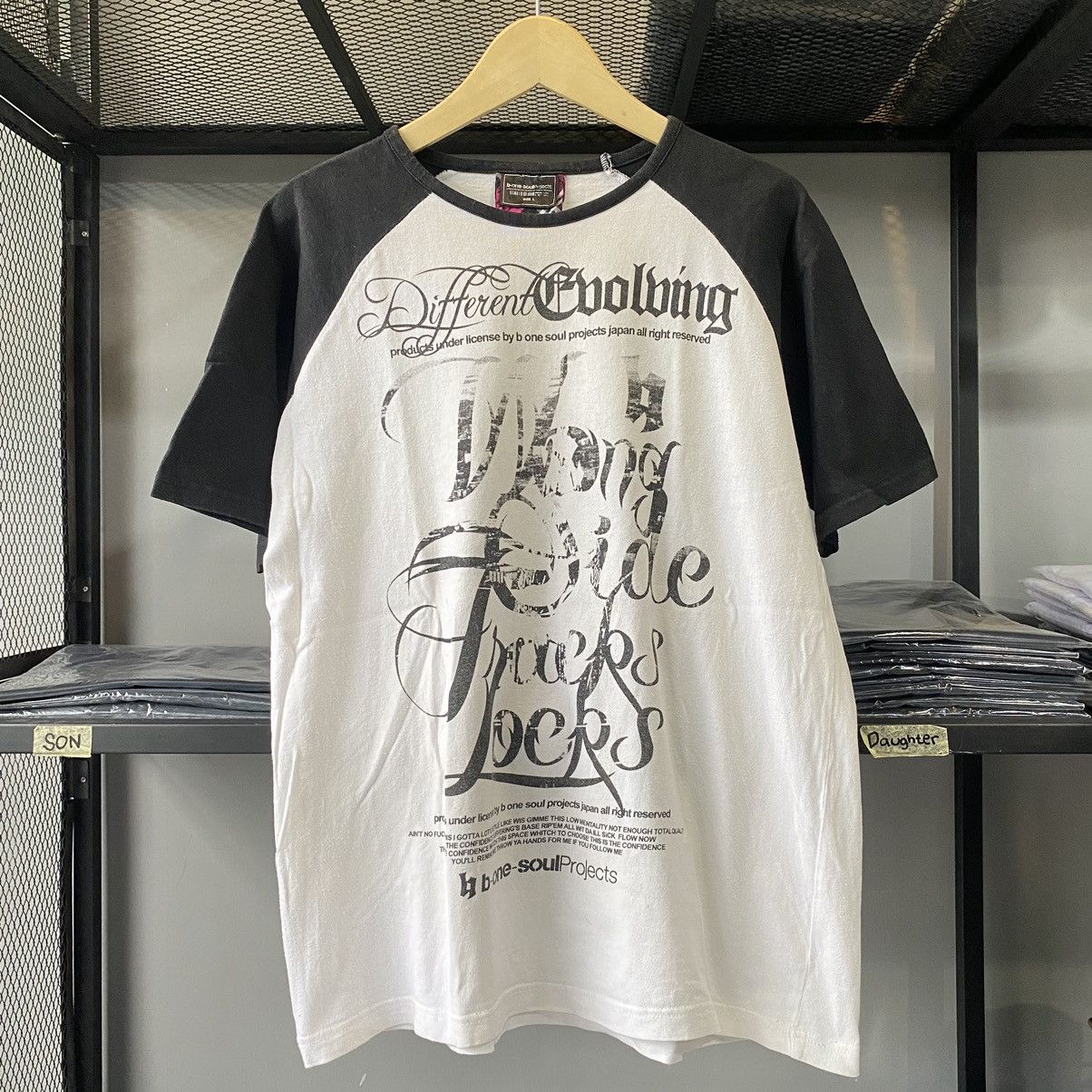 Japanese Brand × Vintage Japanese Streetwear B-One Soul Projects Two Tone Tees Size US L / EU 52-54 / 3 - 1 Thumbnail