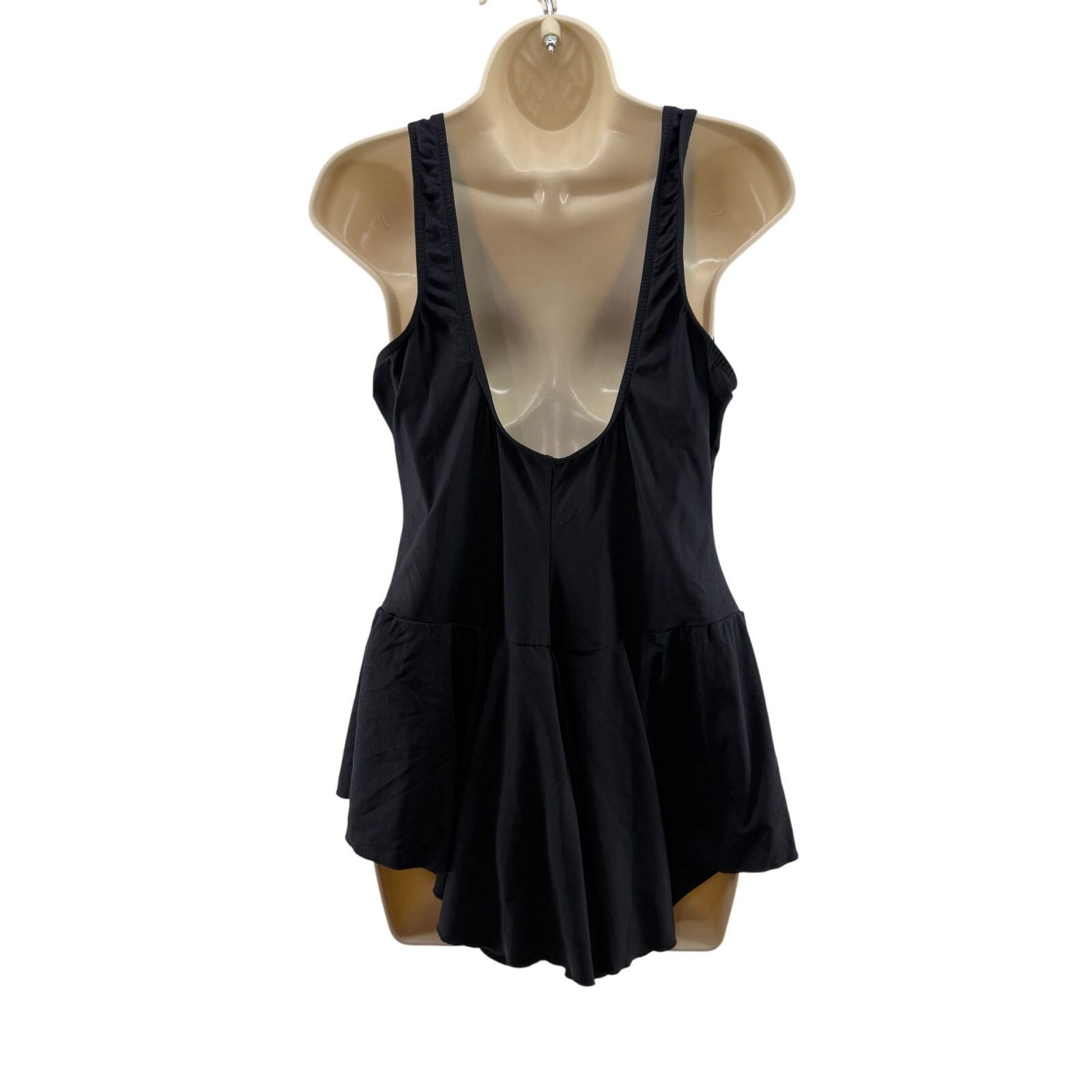 Basic Editions Vintage Basic Editions Swimsuit One Piece Black Skirt 20W Size ONE SIZE - 8 Thumbnail