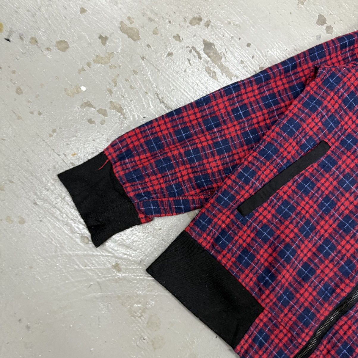 Japanese Brand Raf Simons Riot Riot Riot Style KMK Plaid Bomber Jacket Size US L / EU 52-54 / 3 - 6 Thumbnail