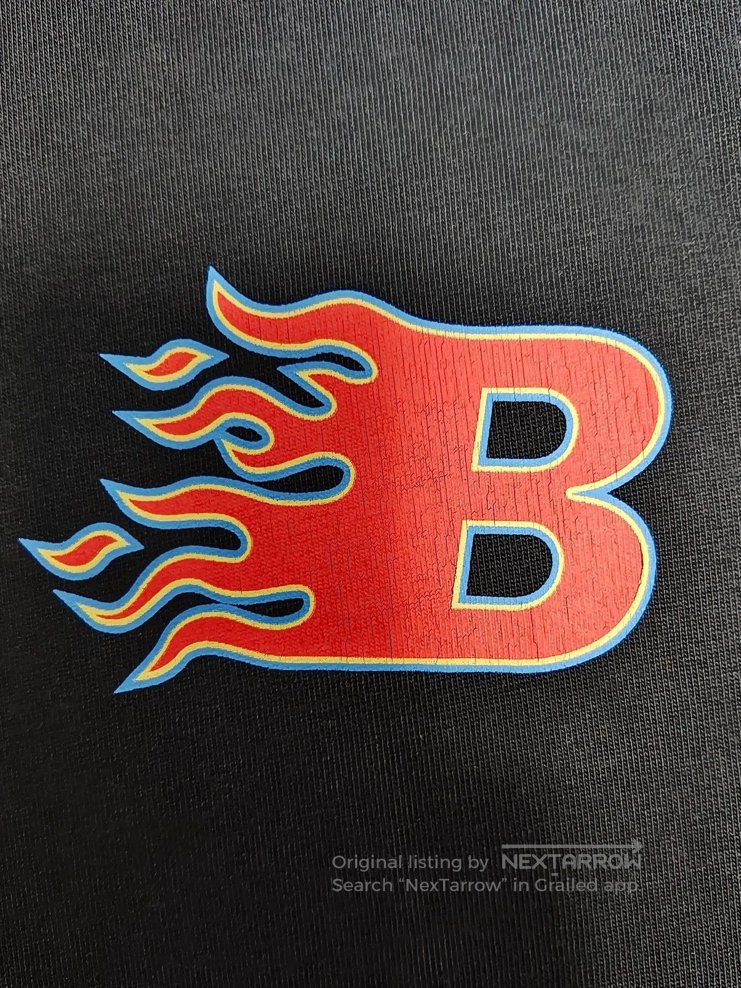 Balenciaga Balenciaga Falme Flames Double Wear Vintage Short Sleeve T- Size US L / EU 52-54 / 3 - 3 Thumbnail