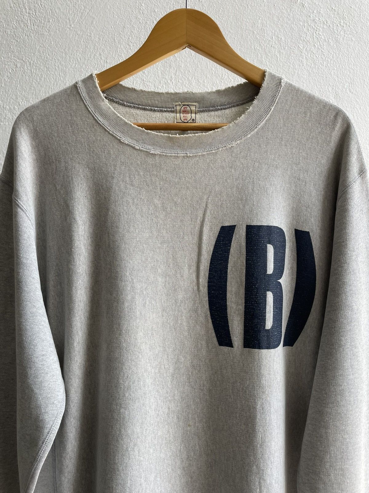 Bape Vintage 90's Disstress Bathing Ape (B) Sweatshirt Size US M / EU 48-50 / 2 - 4 Thumbnail