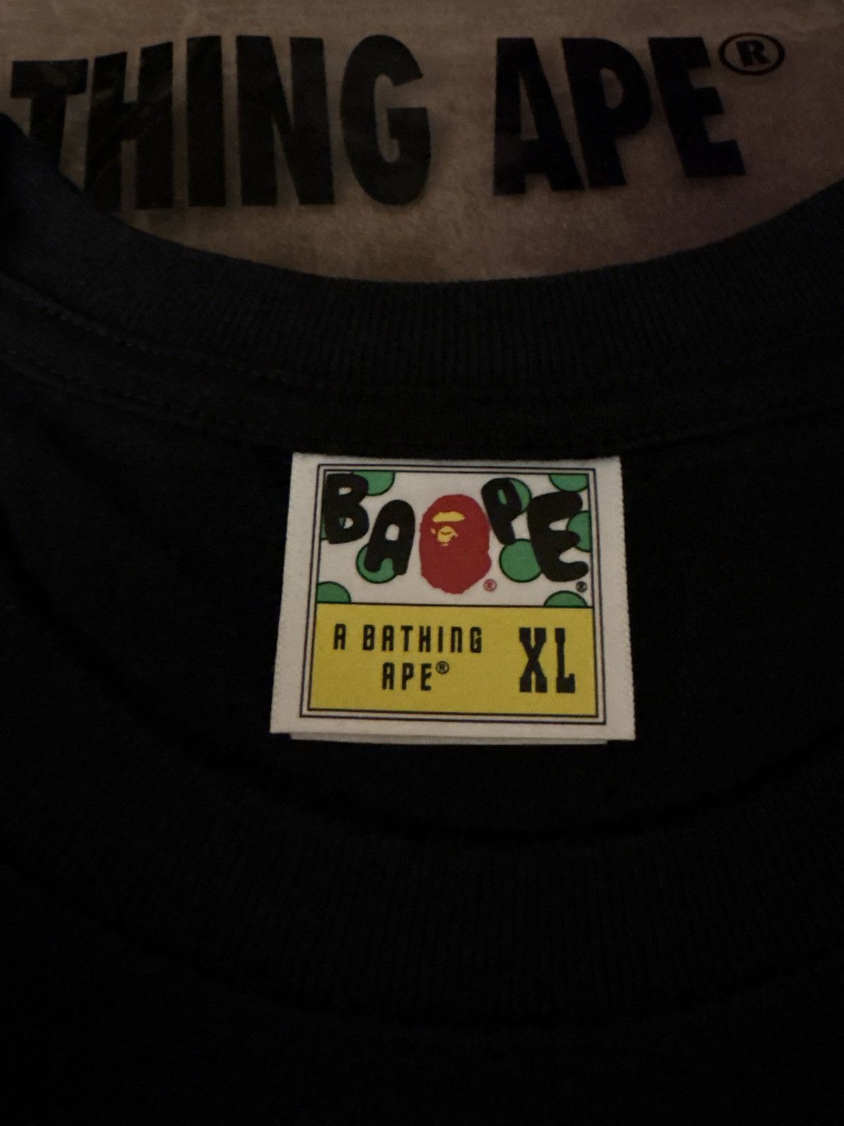 Bape A Bathing Ape Money ‘B’ Logo T-Shirt Black Size US XL / EU 56 / 4 - 4 Thumbnail