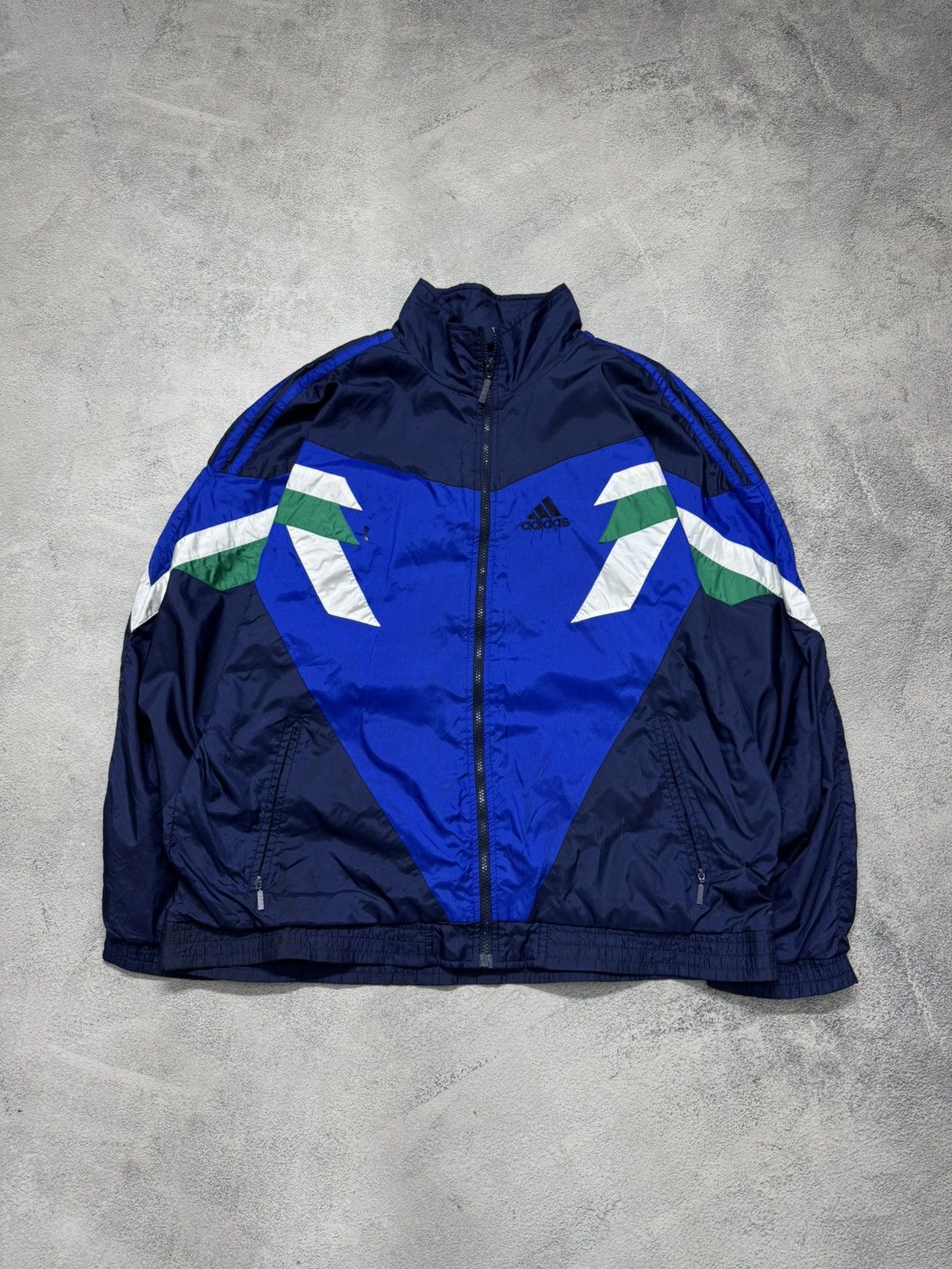 Adidas Vintage Y2k Adidas Nylon Logo Jacket 90’s Size US XL / EU 56 / 4 - 2 Thumbnail