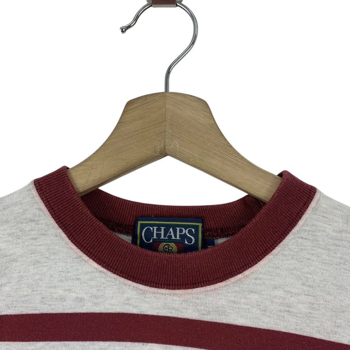 Chaps Ralph Lauren × Vintage Vintage 90s CHAPS RALPH LAUREN stripe tee Size US M / EU 48-50 / 2 - 8 Thumbnail