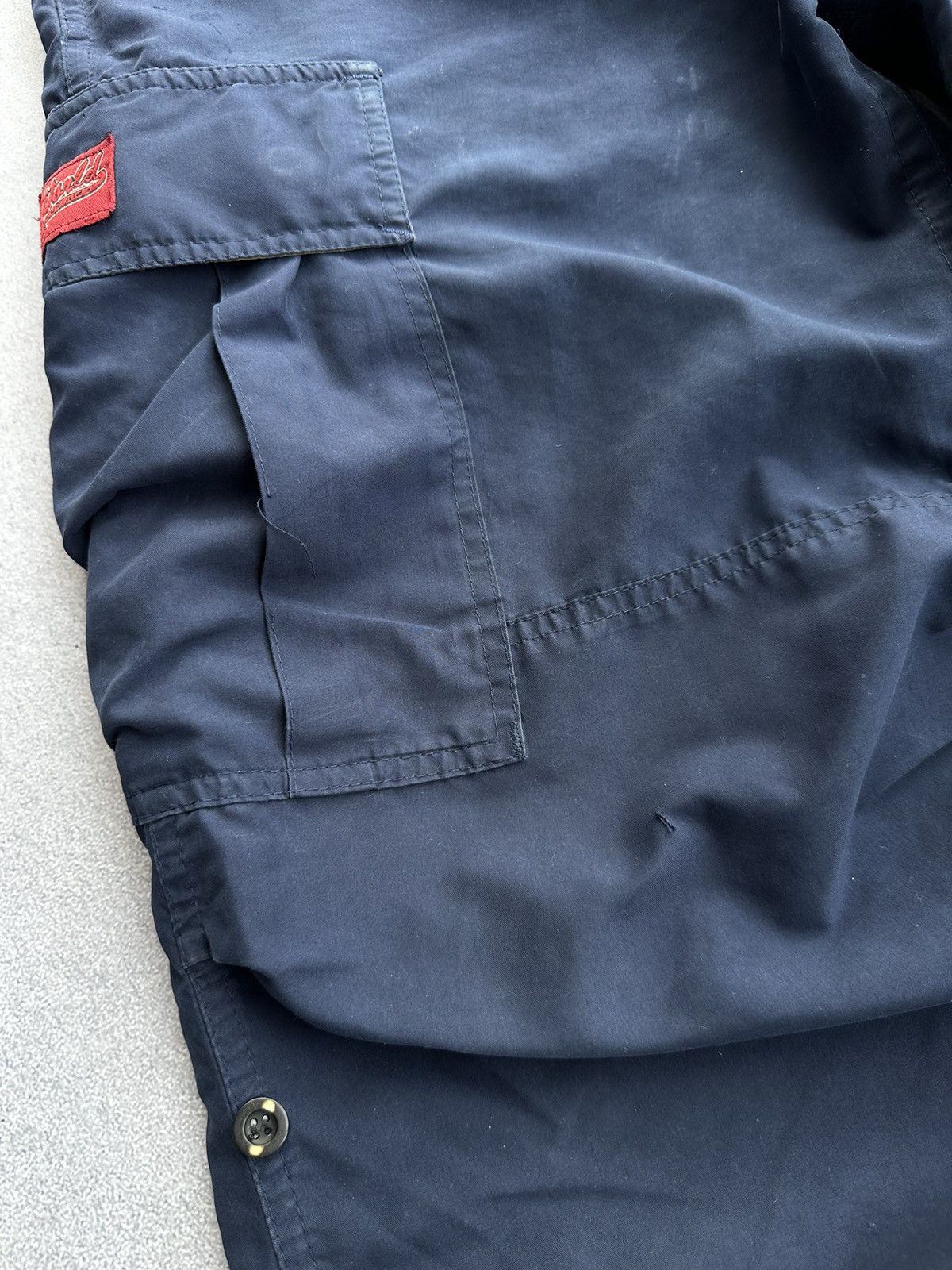 Vintage × World Industries Vintage World Industries 90sUSA Nylon Distressed Cargo Pants Size US 28 / EU 44 - 11 Thumbnail