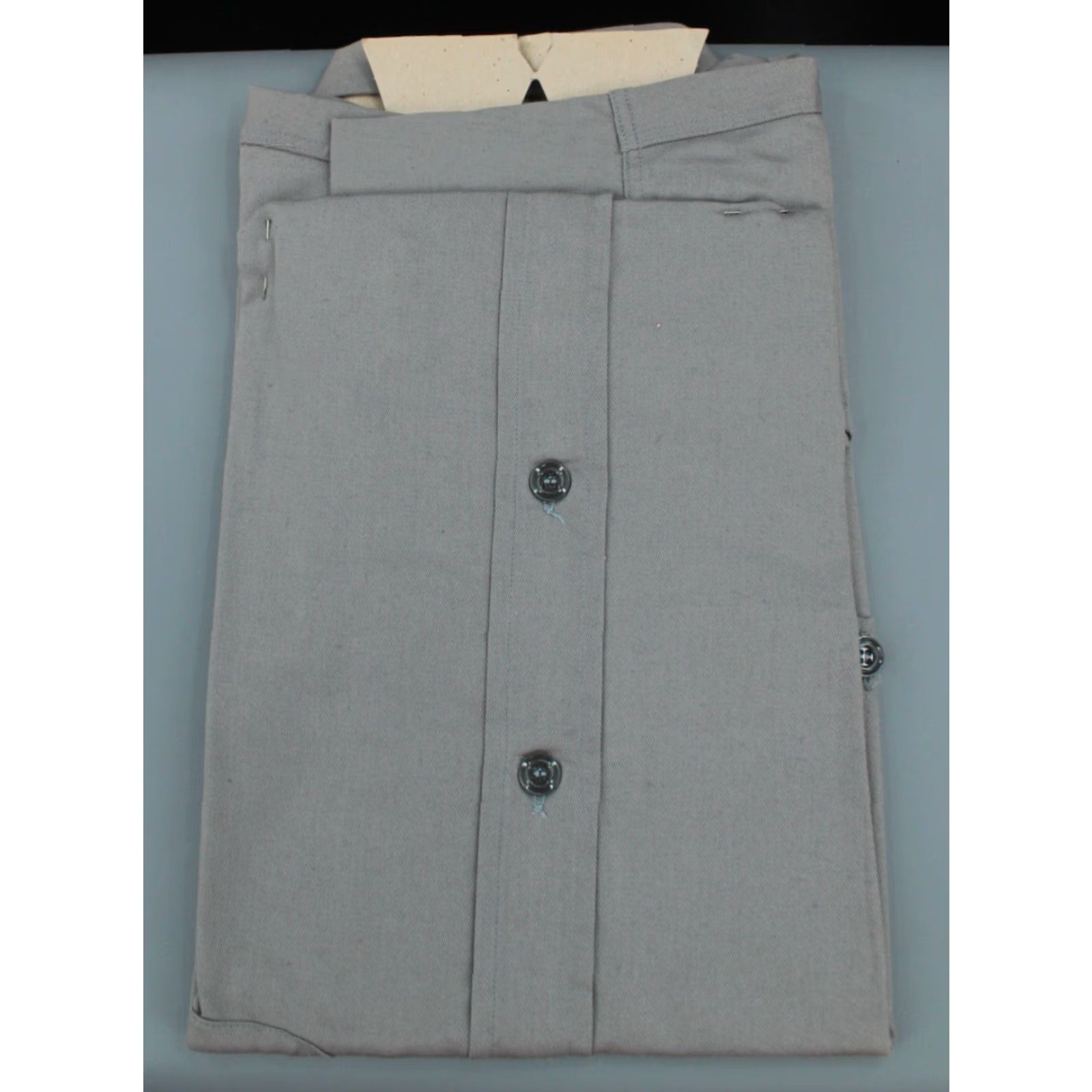 Vintage VINTAGE Cone Mills Inc Grey Work Shirt Small 60s NOS Deadstock Workwear Shirts Men’s 1960s Grey Permanent Unworn Size US S / EU 44-46 / 1 - 2 Thumbnail