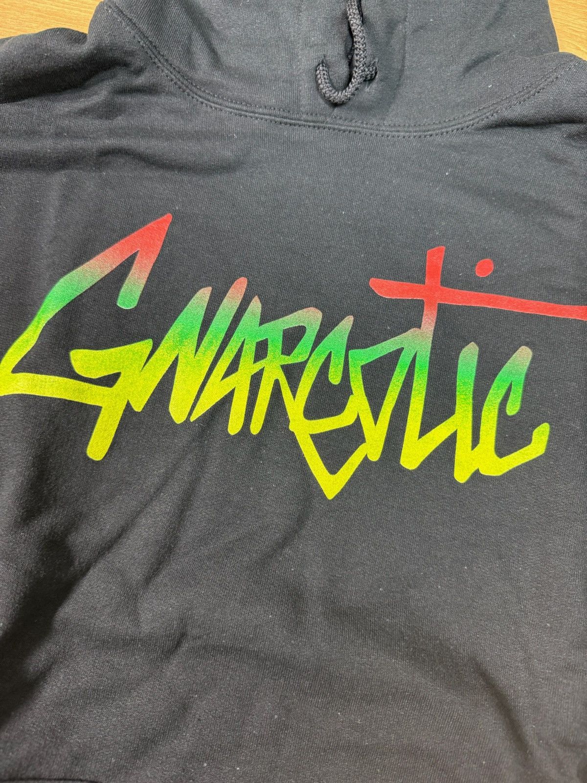 Gnarcotic × Vintage Gnarcotic Lil Gnar Logo Hoodie Rasta Black Medium Size US M / EU 48-50 / 2 - 3 Thumbnail