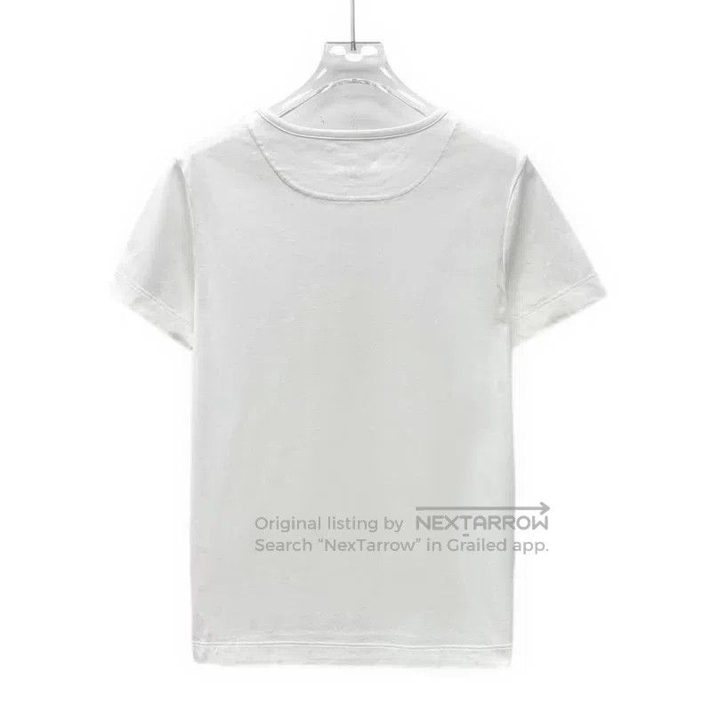 Hermes Hermes White letter printed cotton short-sleeved T-shirt Size S / US 4 / IT 40 - 2 Thumbnail