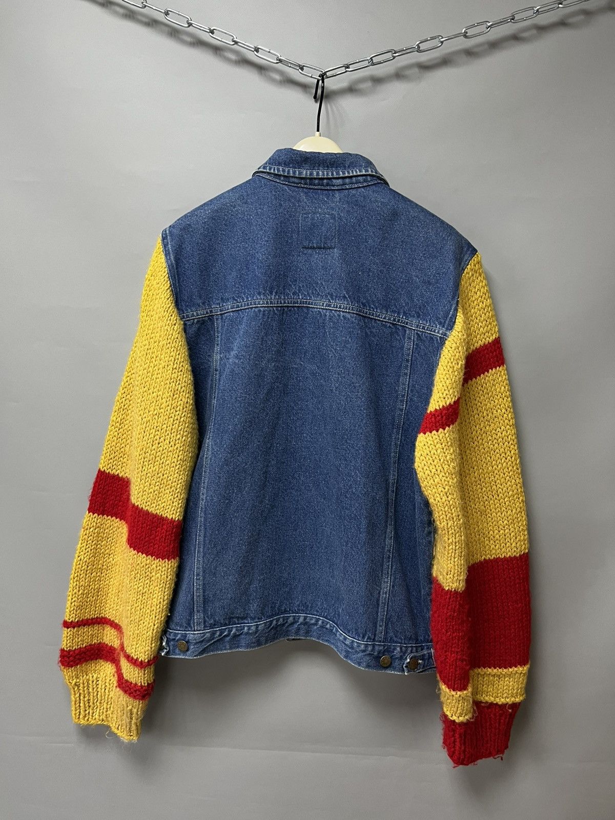 Marlboro × Vintage Vintage Marlboro Denim Jacket with sweater sleeve y2k Size US XL / EU 56 / 4 - 2 Thumbnail