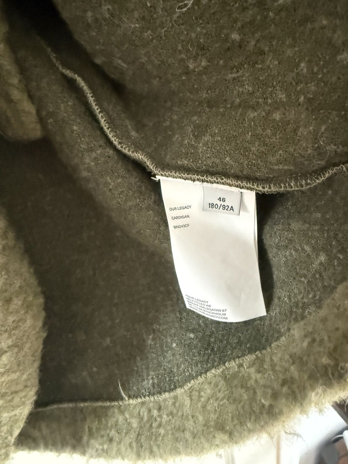 Our Legacy Our Legacy Brushed Tumble Wool Cardigan Size US S / EU 44-46 / 1 - 3 Thumbnail