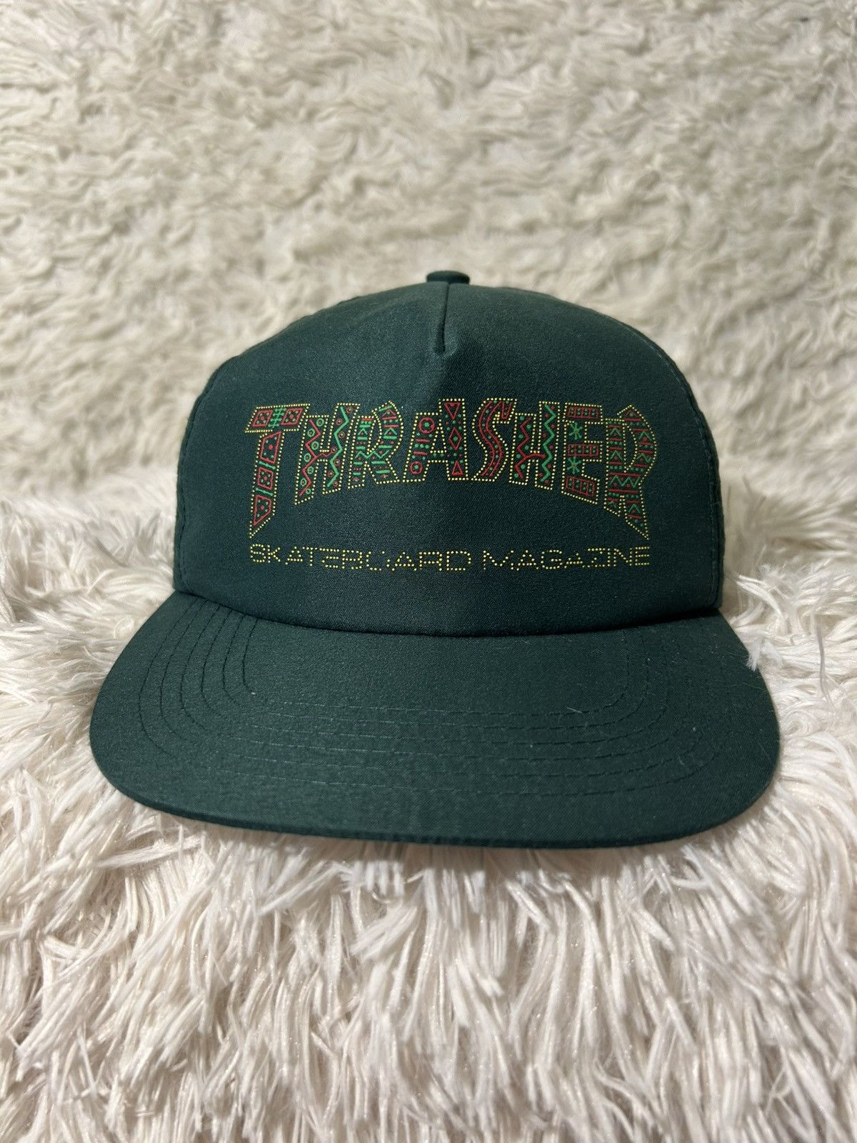 Thrasher × Vintage THRASHER Davis Snapback Cap Skateboarding Vintage Hat Size ONE SIZE - 1 Thumbnail