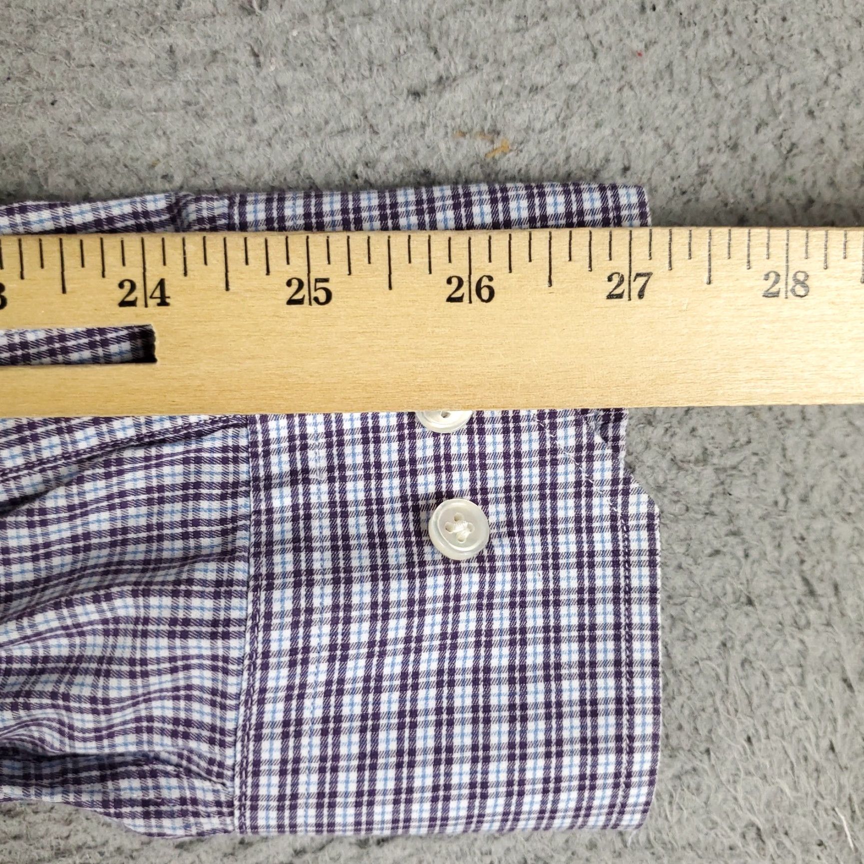 Peter Millar VINTAGE Peter Millar Shirt Men's Large Blue Purple Plaid Long Sleeve Casual Button-Up Size US L / EU 52-54 / 3 - 6 Thumbnail
