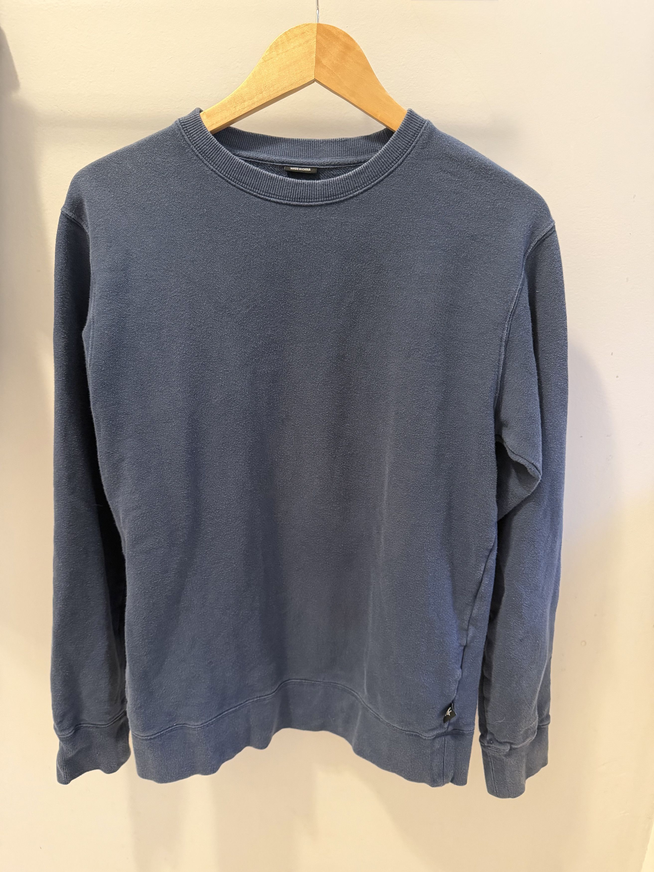 Stussy Stüssy Minimal Crewneck – Blue Size US M / EU 48-50 / 2 - 2 Thumbnail