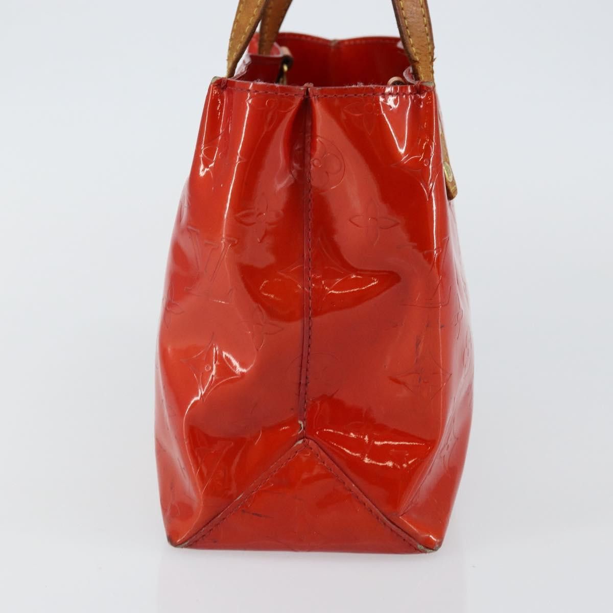Louis Vuitton LOUIS VUITTON Monogram Vernis Reade PM Hand Bag Red Rouge Size ONE SIZE - 5 Thumbnail