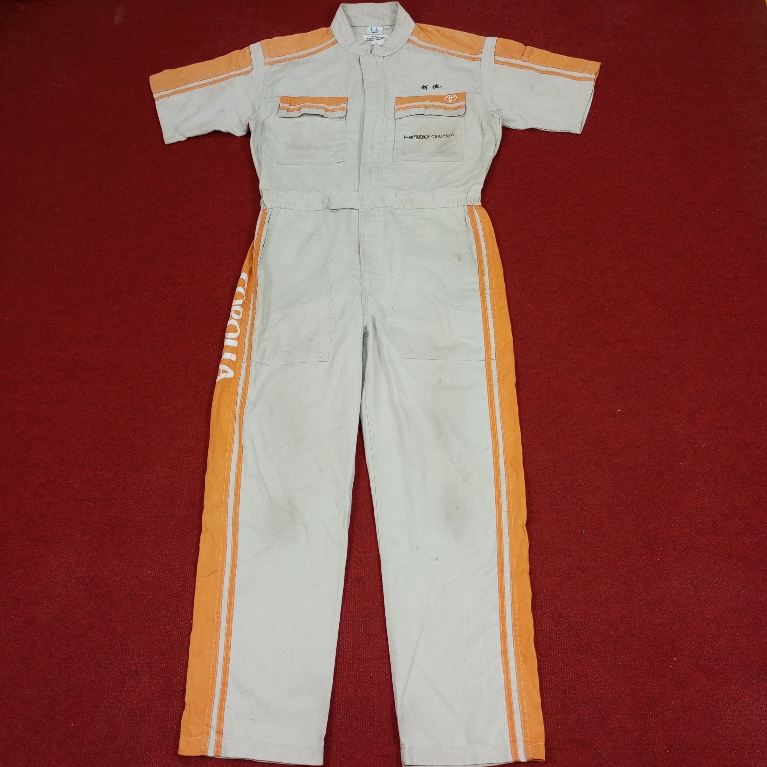 Japanese Brand × Vintage Toyota Carolla Tecno Japanese Workwear Coverall Jacket Size US M / EU 48-50 / 2 - 4 Thumbnail