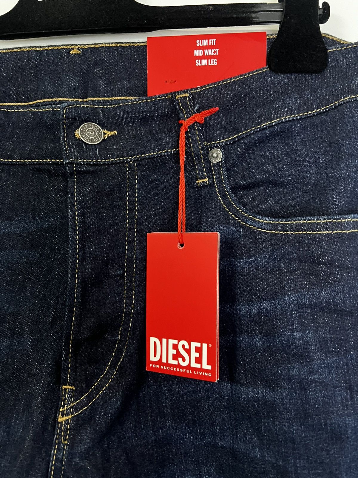 Diesel Diesel pants denim jeans L blue navy Size US 32 / EU 48 - 3 Thumbnail