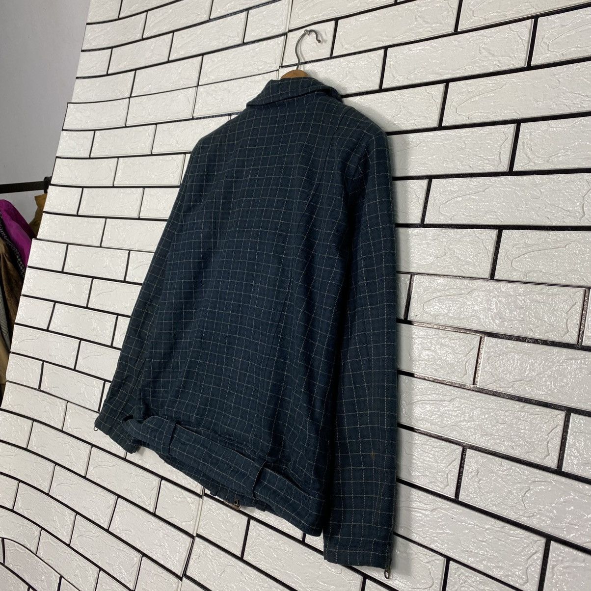 Issey Miyake 📌Biker Jacket Double Collar Nicole Club Tartan Bondage Size US M / EU 48-50 / 2 - 11 Thumbnail