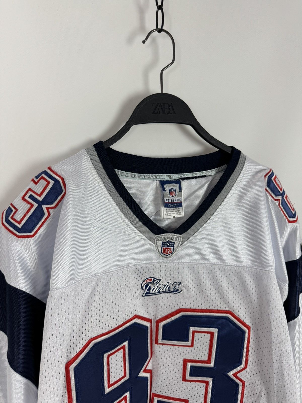 NFL × Reebok Reebok NFL Patriots #83 Welker Jersey Size US XL / EU 56 / 4 - 3 Thumbnail