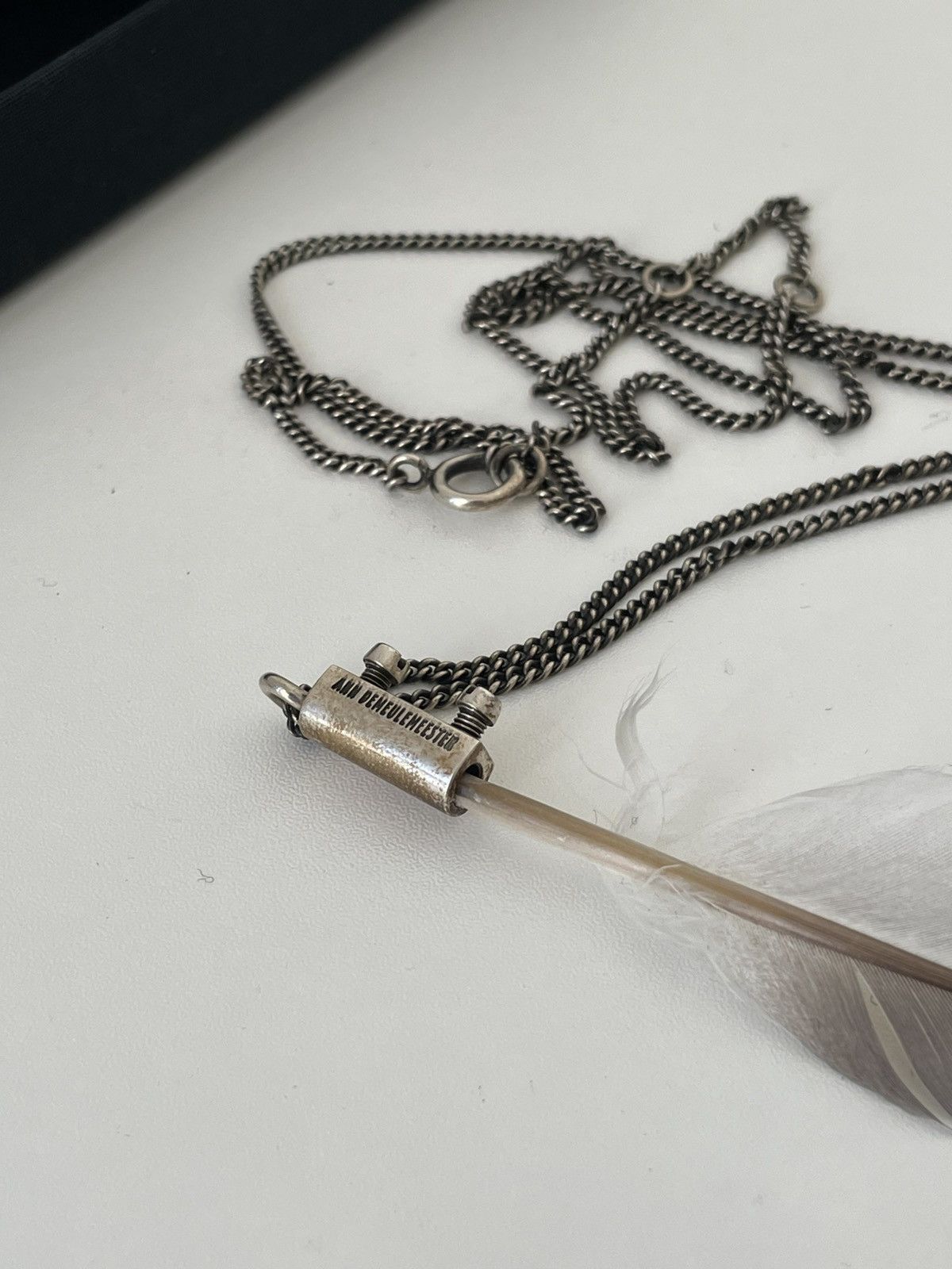 Ann Demeulemeester Ann Demeulemeester Feather Silver Chain Size ONE SIZE - 5 Thumbnail