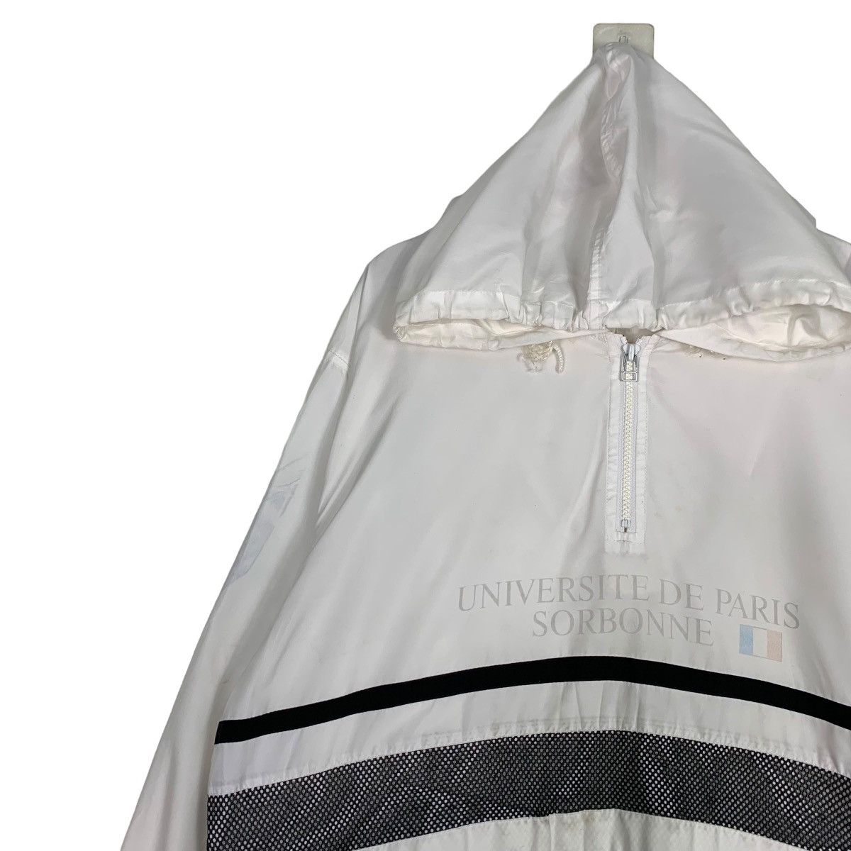 Vintage UNIVERSITE DE PARIS SORBONNE Big Logo Anorak #0379-C17 Size US L / EU 52-54 / 3 - 12 Thumbnail