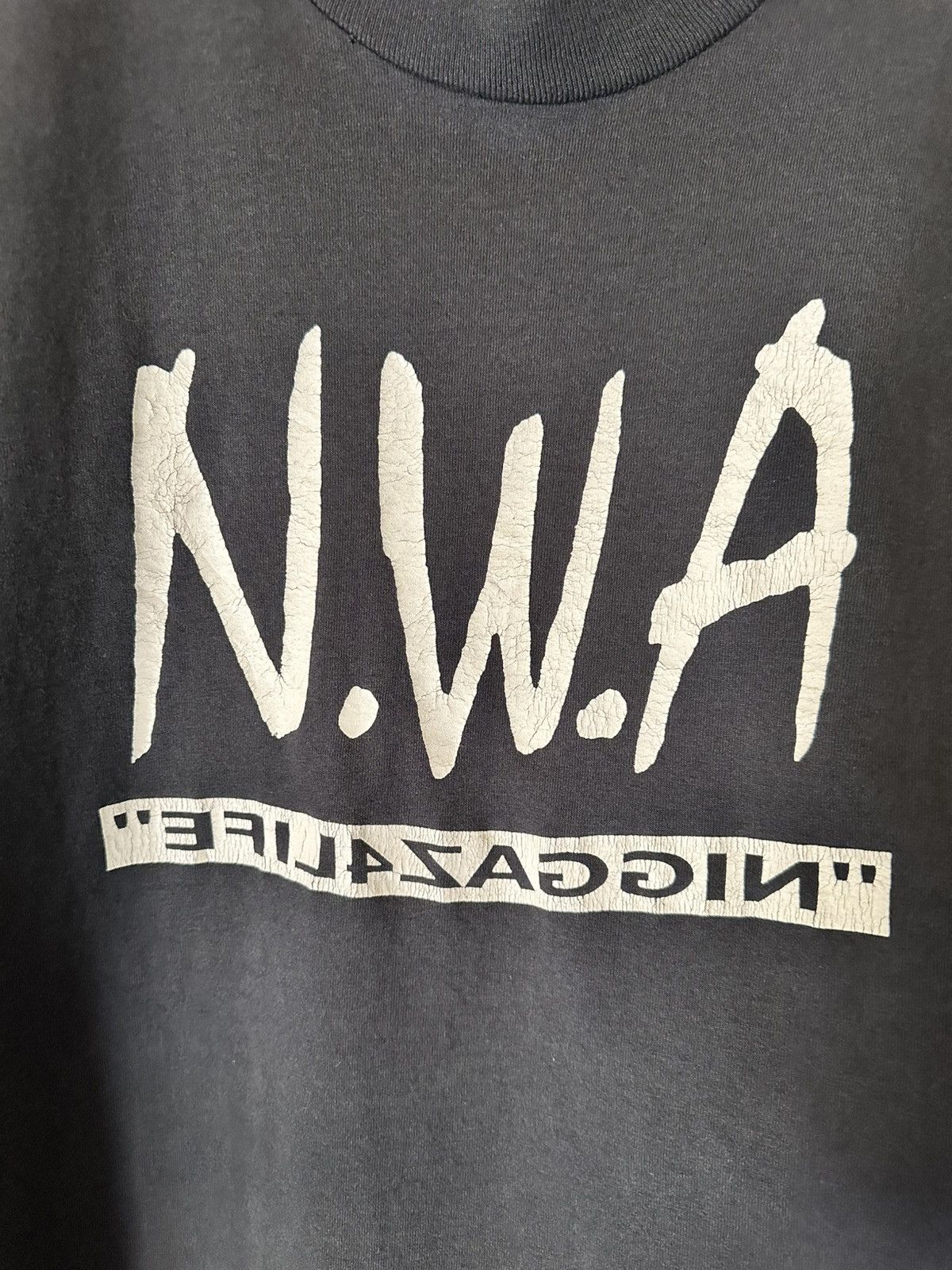 Vintage Vintage NWA EFIL4ZAGGIN Album Promo Shirt 1991 Size XL Size US XL / EU 56 / 4 - 4 Thumbnail