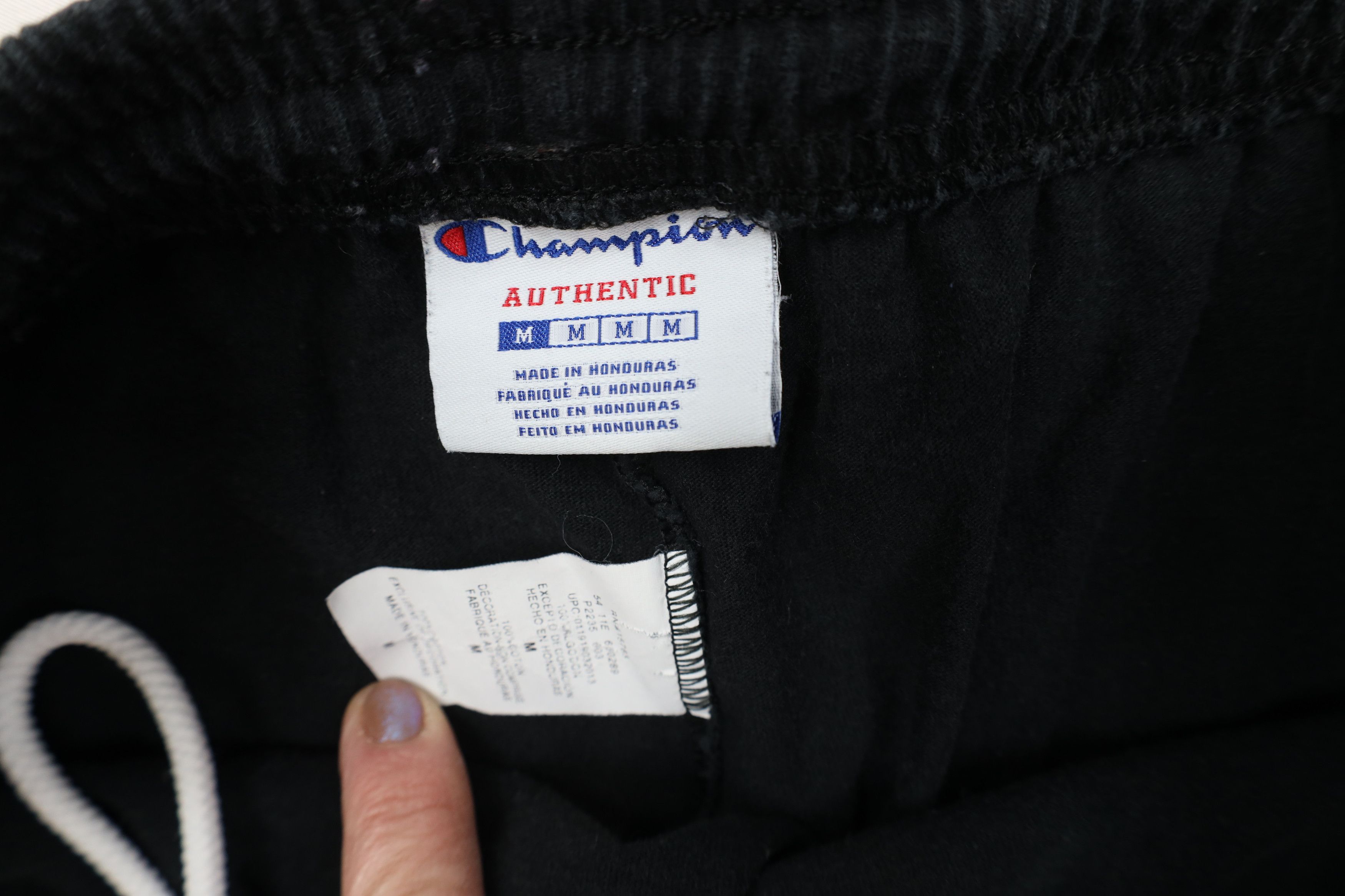 Champion Vintage Y2K Champion Lightweight Joggers Pants Black Cotton Size US 34 / EU 50 - 9 Thumbnail