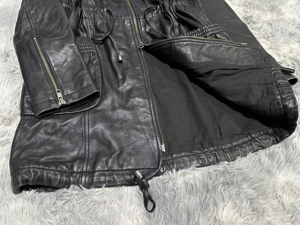 KMRii 🔥Sick Y2K Rose Bud Lamb Leather Coat Drawstring Jacket Goth Size US M / EU 48-50 / 2 - 3 Thumbnail