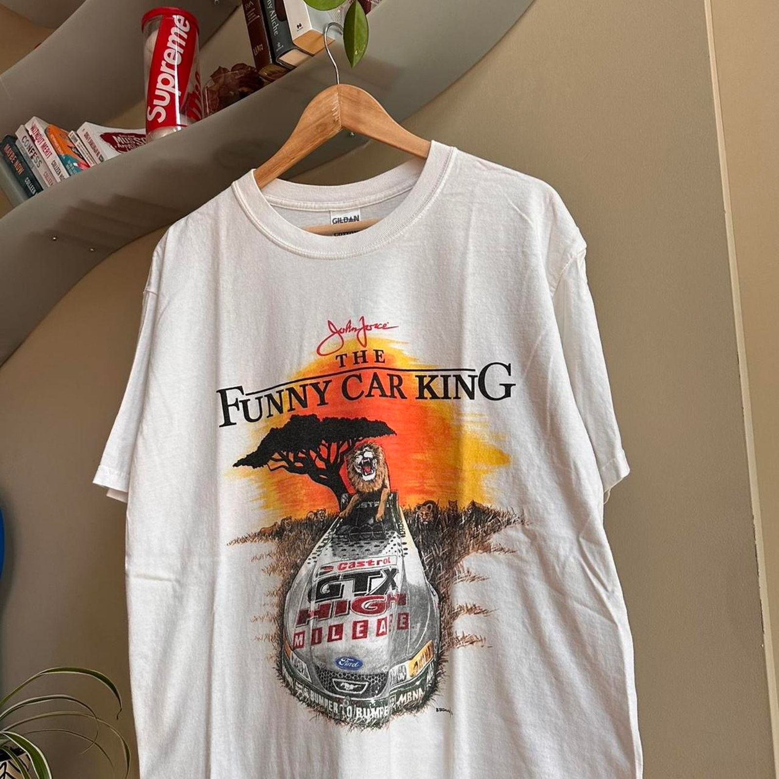 NASCAR × Vintage Vintage John Force Funny Car King Shirt Size US L / EU 52-54 / 3 - 2 Thumbnail