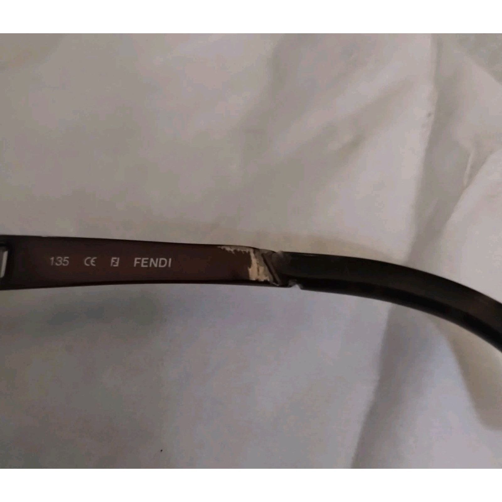Fendi Fendi Women Blk Eyeglass Frames FS 210 Metal Interior Damage Size ONE SIZE - 10 Thumbnail