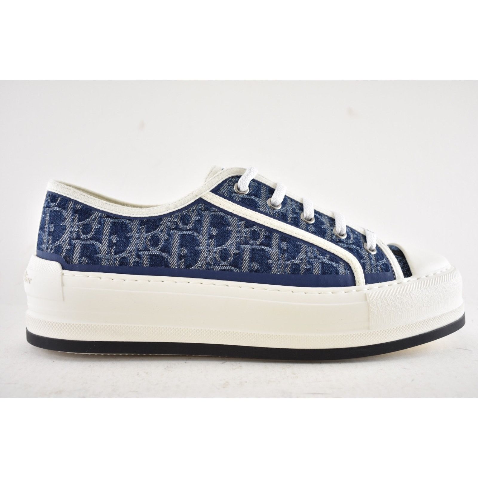 Dior Dior Walk'N'Dior Denim Logo Flat Low Platform Sneaker 41 Size US 11 / IT 41 - 2 Thumbnail