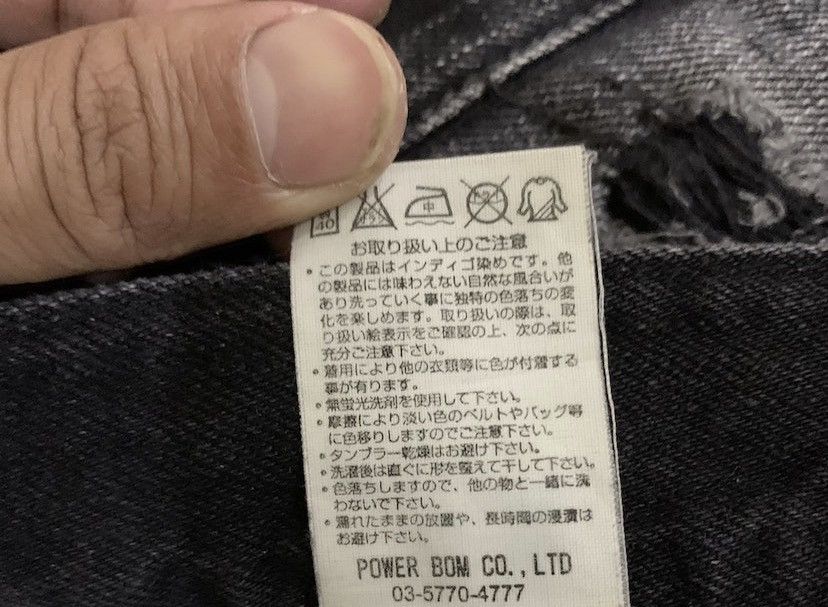 GOSTAR DE FUGA × Japanese Brand 🔥Flare🔥 Vintage Gostar De Fuga Distress Button Fly Jean Size US 31 - 16 Thumbnail