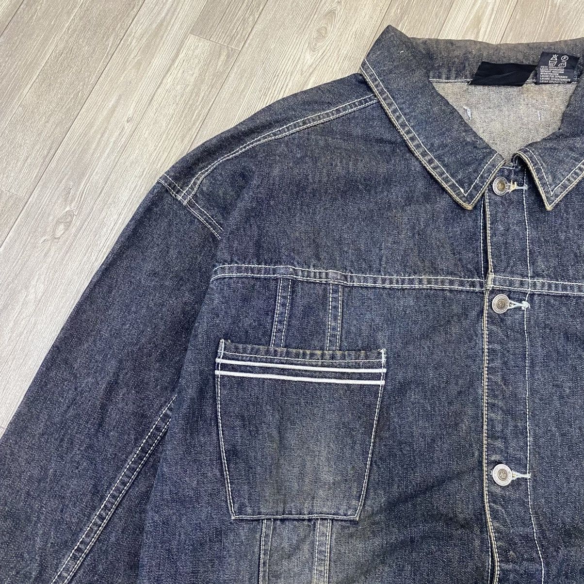 Rocawear × Vintage Rare Vintage Rocawear Jean Jacket Be Visible Demand Respect Size US XXL / EU 58 / 5 - 12 Thumbnail