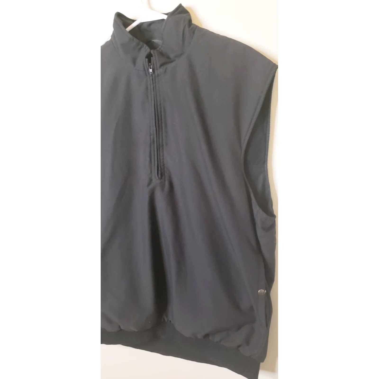 Footjoy FootJoy Mens Large Black 1/4 Zip Sleeveless Pullover Golf Vest Stretch L Size US L / EU 52-54 / 3 - 2 Thumbnail