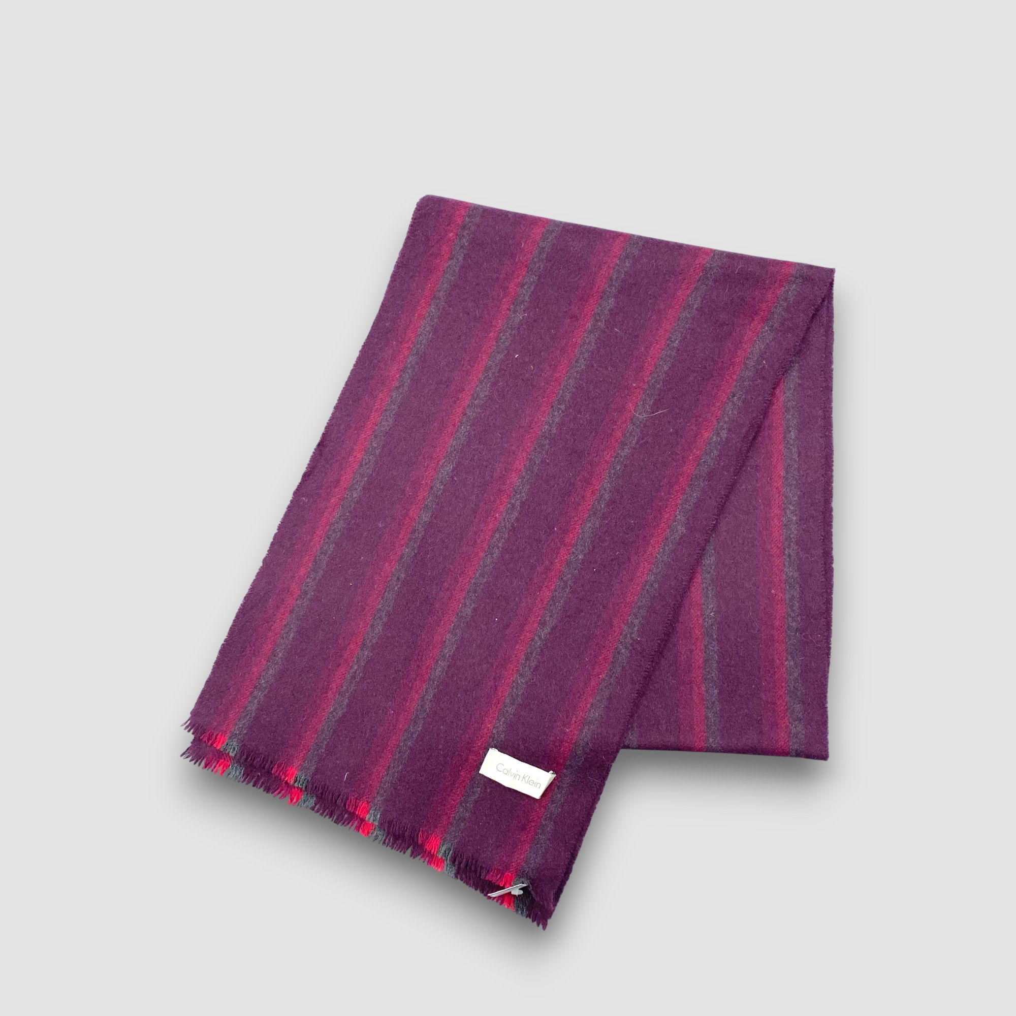Calvin Klein Vintage Calvin Klein Scarf Muffler Wool Cashmere Scarves Size ONE SIZE - 3 Thumbnail