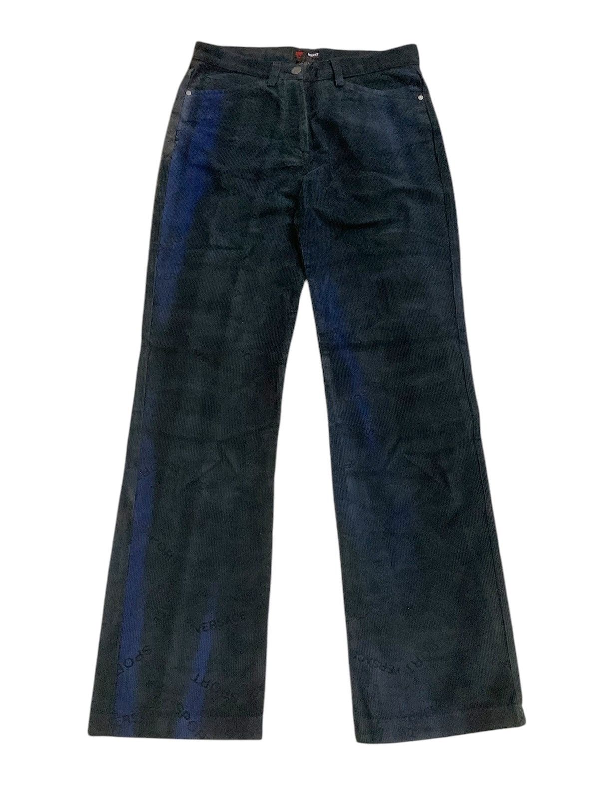 Versace 💥Versace Sport Monogram Corduroy Pant Size 28" / US 6 / IT 42 - 1 Thumbnail
