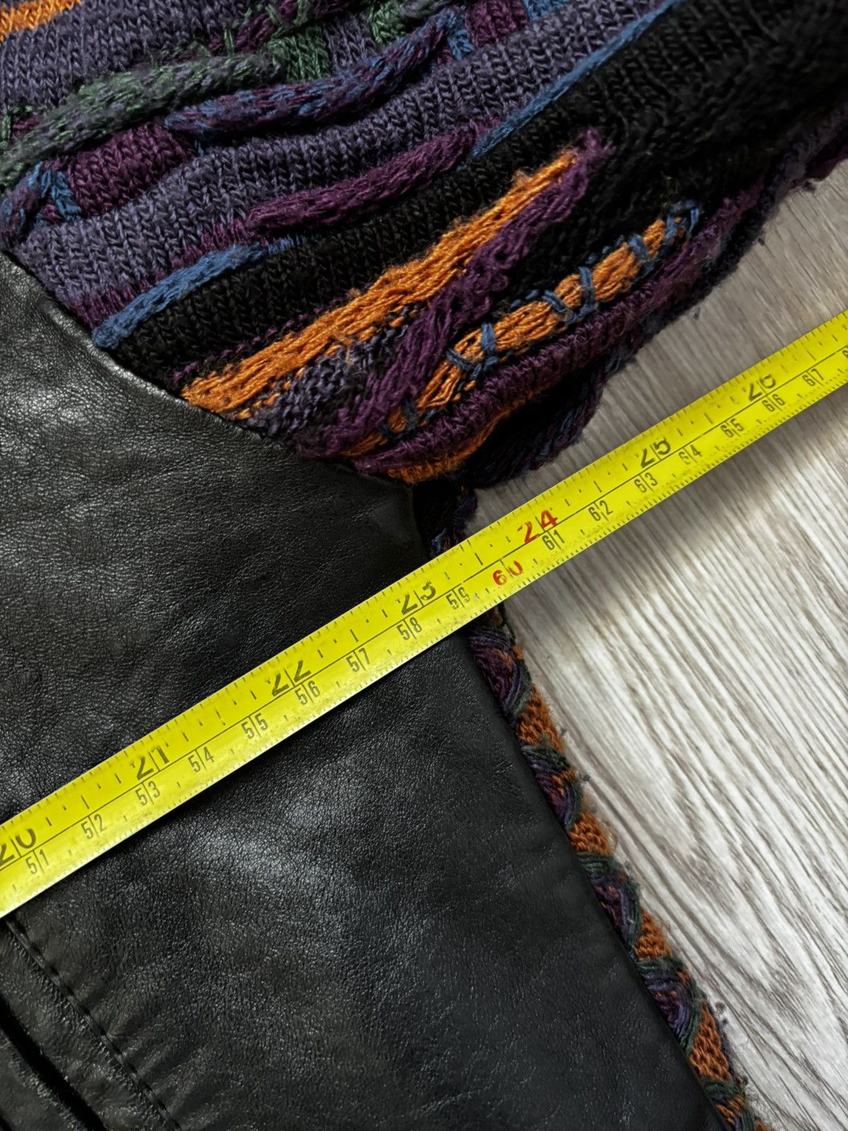 Other ARCHIVE VINTAGE SAXONY COOGI INSPIRED LEATHER KNIT JACKET Size US M / EU 48-50 / 2 - 12 Thumbnail