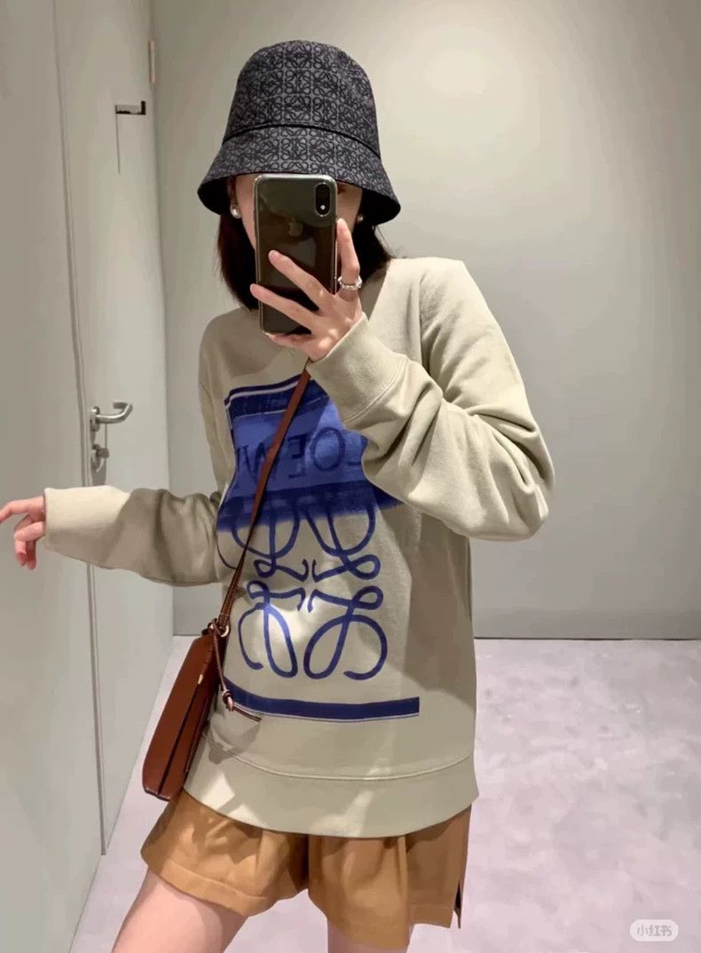 Loewe LOEWE Gray, white and blue rock hoodie Size S / US 4 / IT 40 - 6 Thumbnail