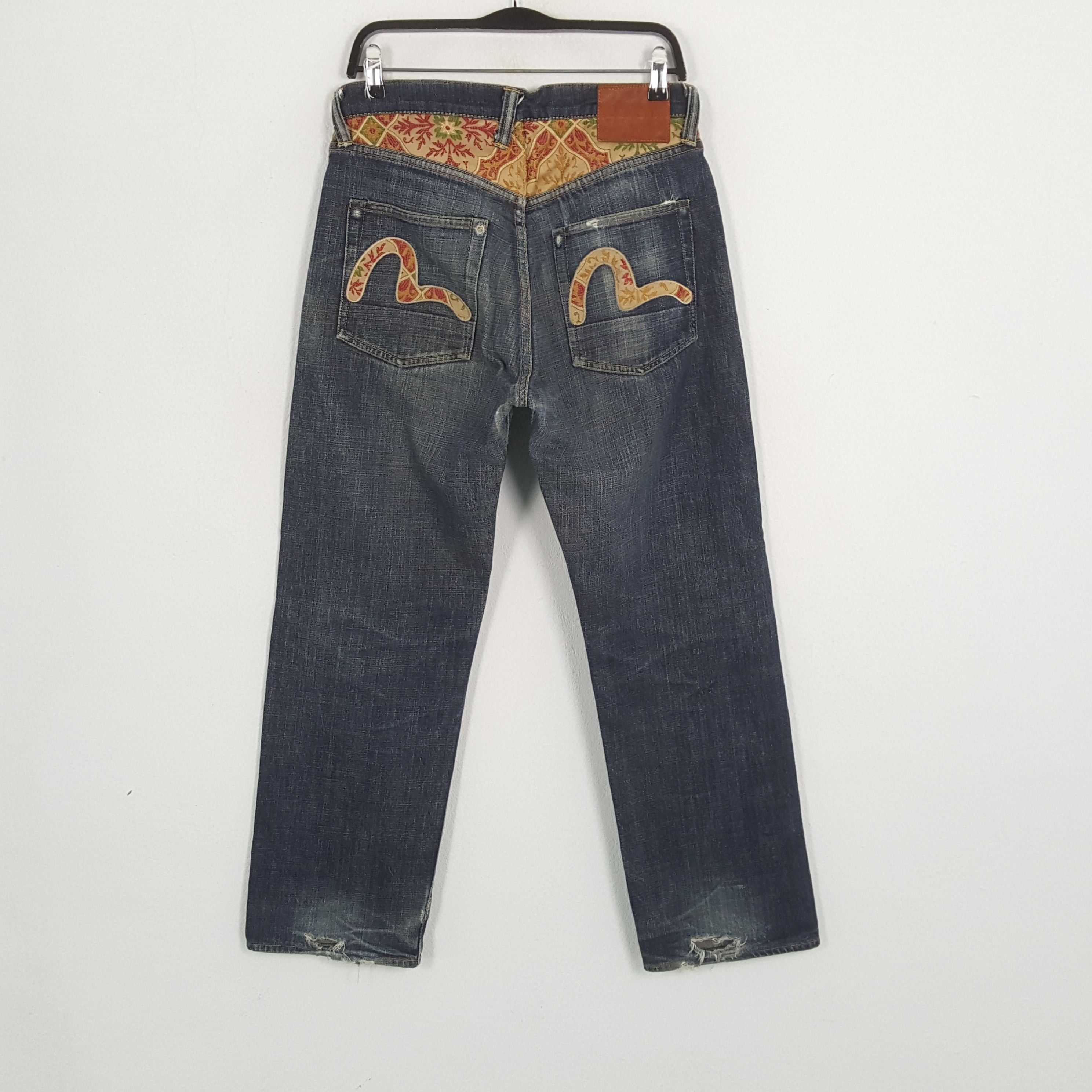 Evisu × Vintage EVISU Japanese Brand Streetwear Custom Daicock Jeans Size US 30 / EU 46 - 4 Thumbnail
