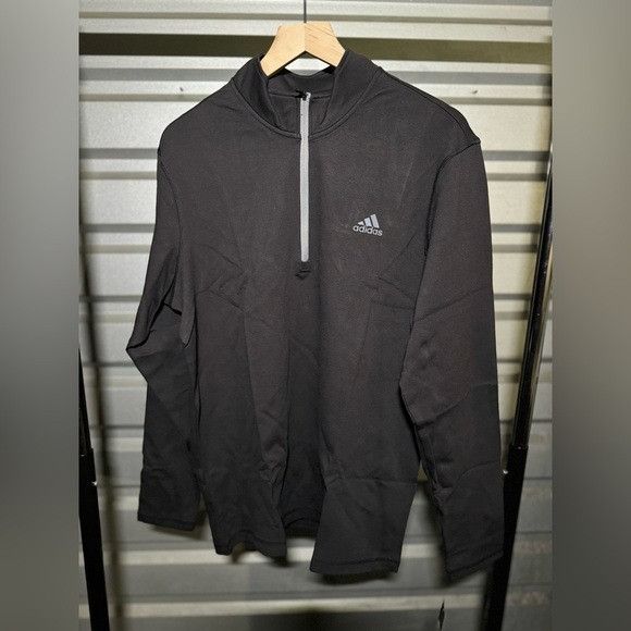 Adidas NWT ADIDAS BLACK MENS CLASSIC JACKET SZ LARGE L Size US L / EU 52-54 / 3 - 1 Thumbnail