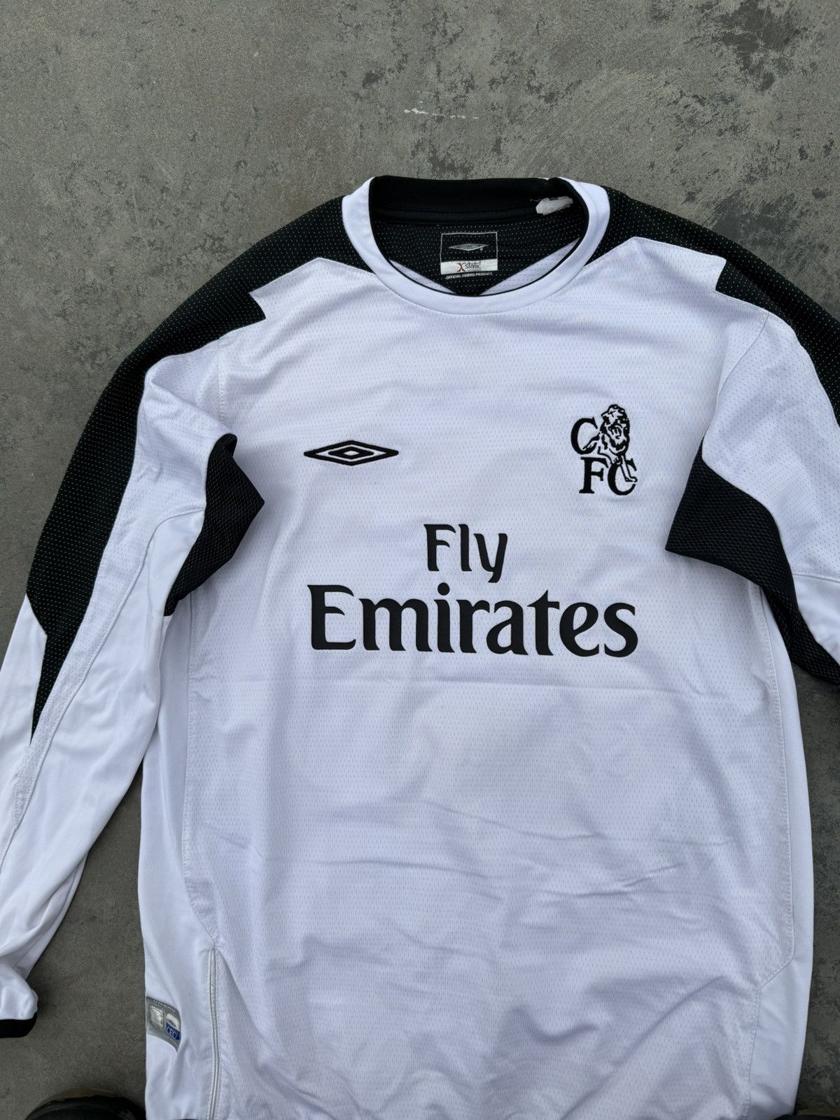 Umbro Vintage 2004 Chelsea 23 Cudicini Y2k Long Soccer Jersey Size US XS / EU 42 / 0 - 4 Thumbnail