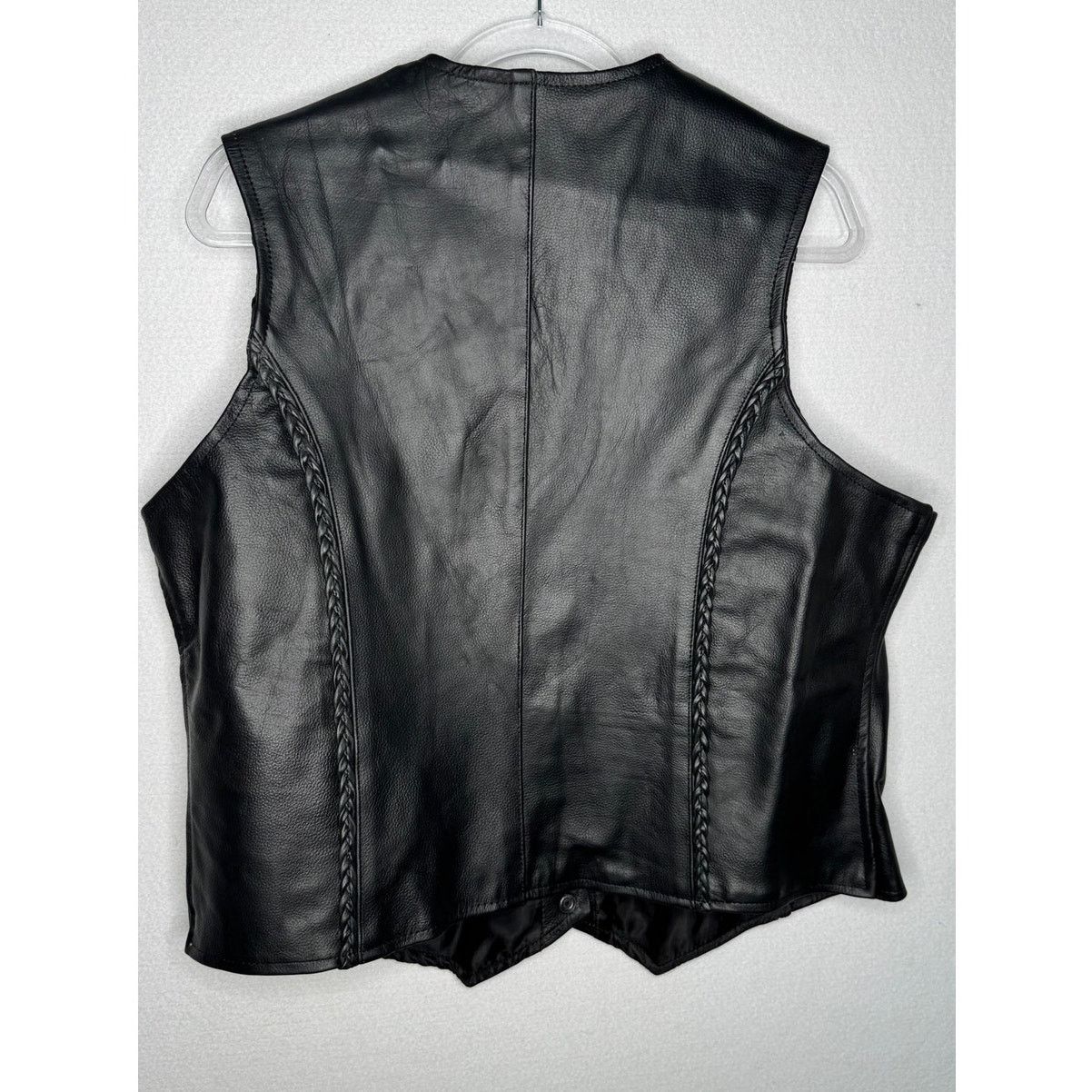 Xelement 1990s Xelement Black Leather Biker Vest Men’s XL NWT Size US XL / EU 56 / 4 - 2 Thumbnail