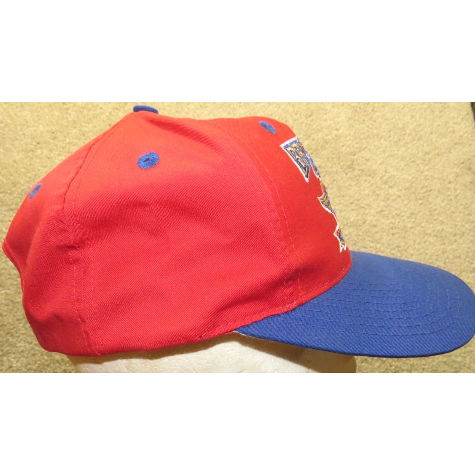 NASCAR Vtg HaT Brickyard 400 1996 Red Blue Nascar Racing Logo Trucker Adjustable Hat Size ONE SIZE - 3 Thumbnail