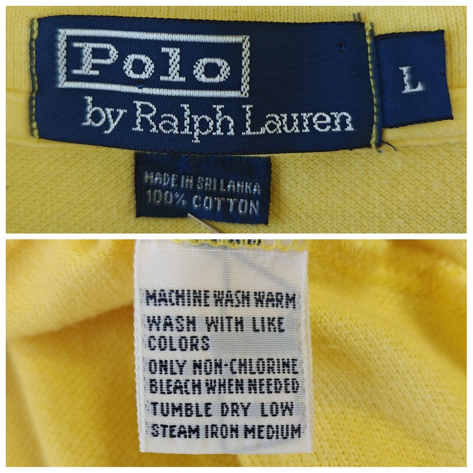 Polo Ralph Lauren Polo by Ralph Lauren yellow polo shirt sz L Size US L / EU 52-54 / 3 - 6 Thumbnail