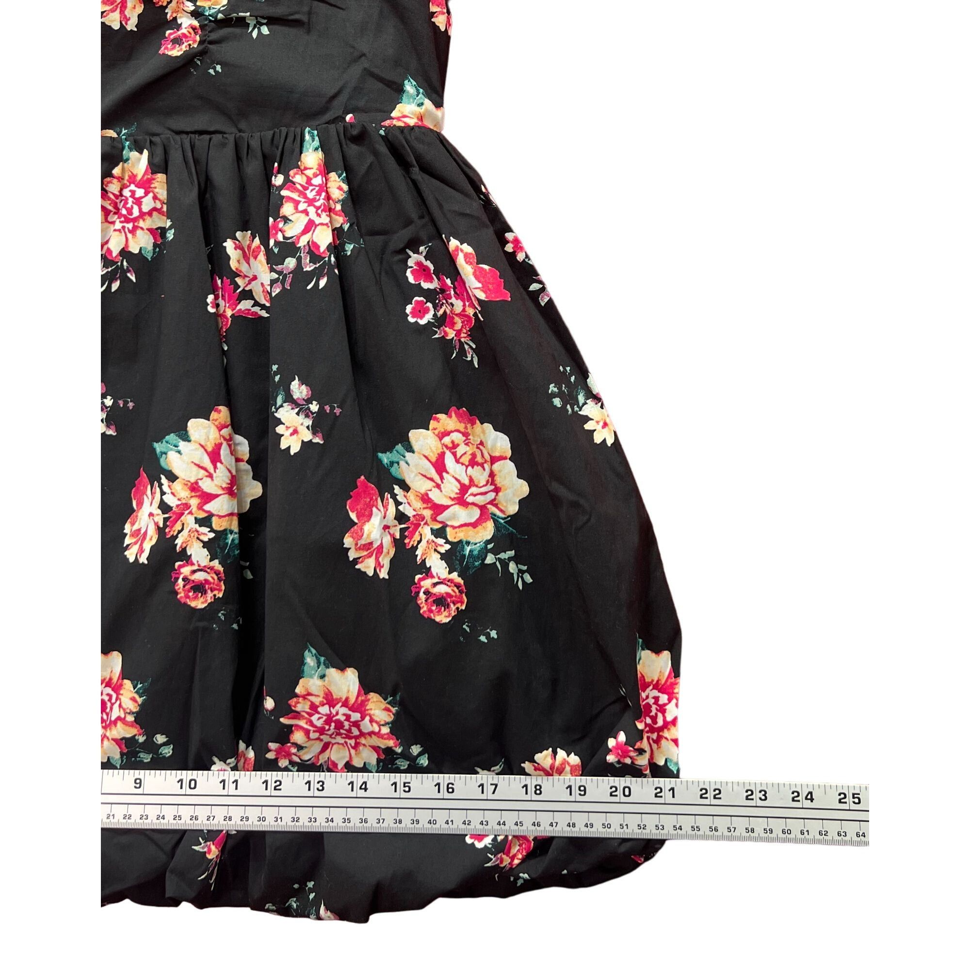 rue21 Rue 21 - Women's Floral Mini Dress - Black - Extra Small Size XS / US 0-2 / IT 36-38 - 7 Thumbnail
