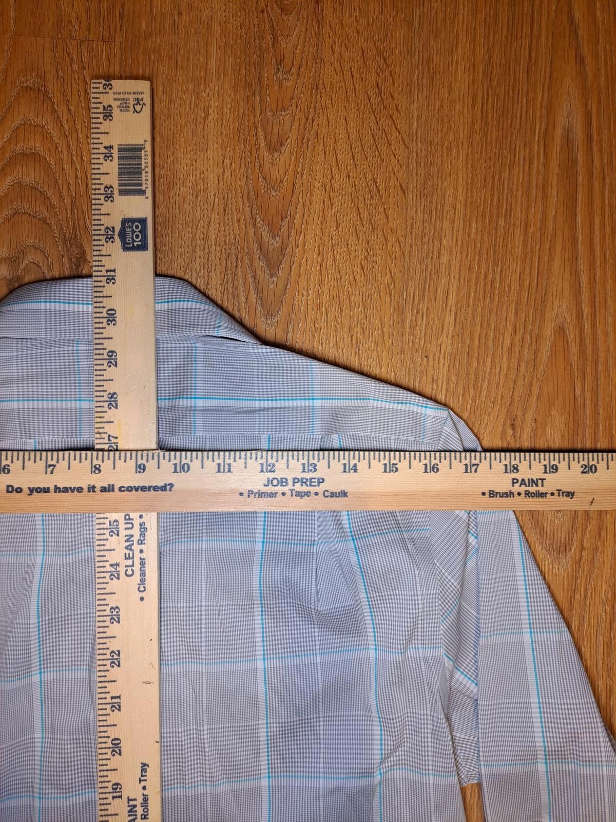 Polo Ralph Lauren Ralph Lauren Dress Shirt Mens Small 14.5-32/33 Gray Plaid Size 36R - 9 Thumbnail
