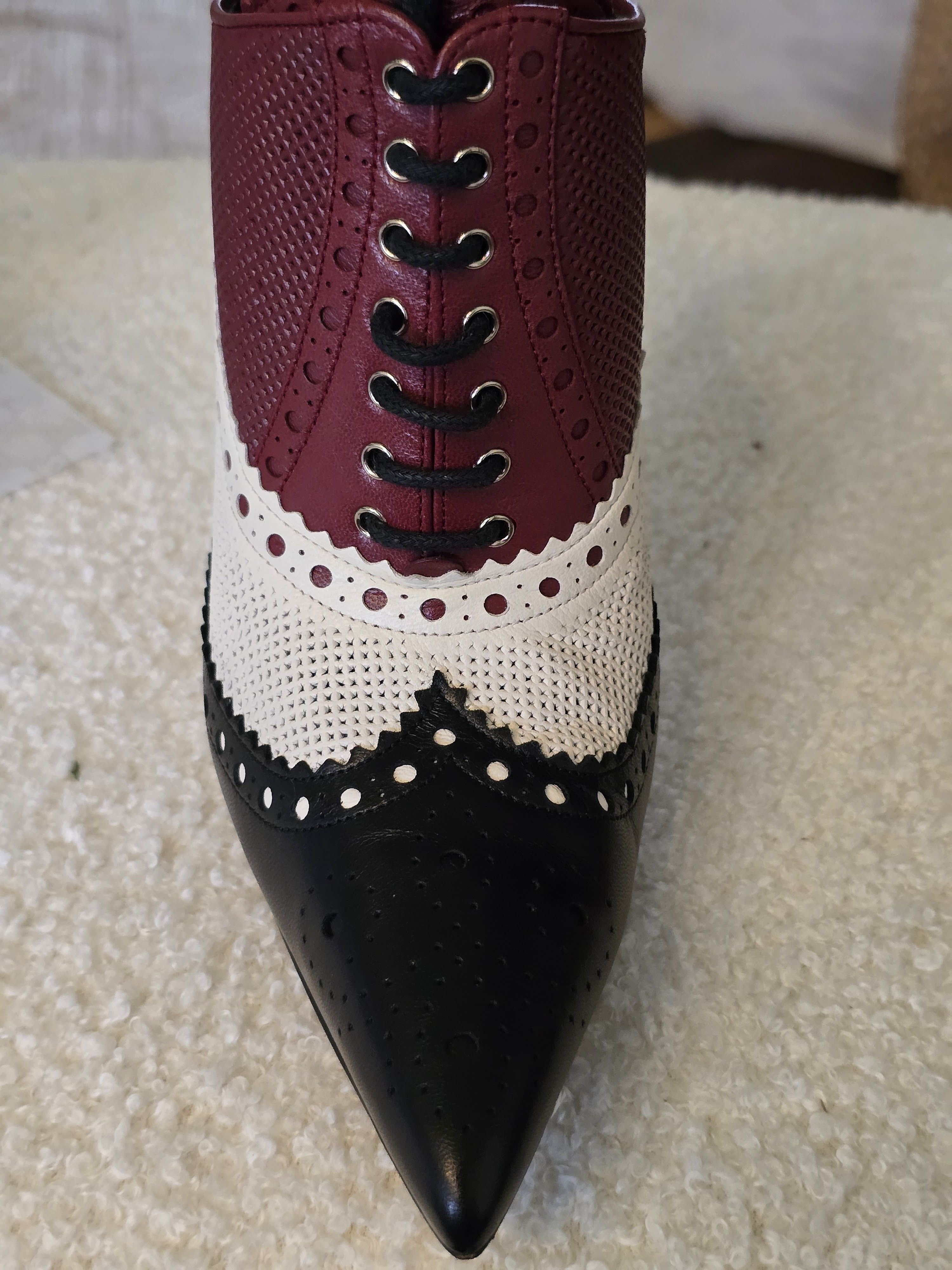 Gucci Gucci Oxford Brogue cuir tricolore Size US 6 / IT 36 - 5 Thumbnail