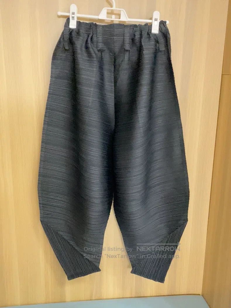Issey Miyake Issey Miyake size:3 Black Irregular Trousers Size 22" - 4 Thumbnail