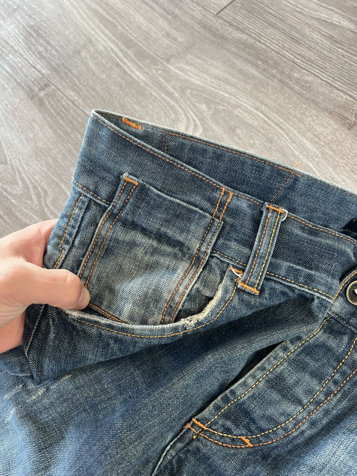 Ed Hardy Ed Hardy Avant Garde Loose Japan Style Distressed Jeans Size US 34 / EU 50 - 15 Thumbnail