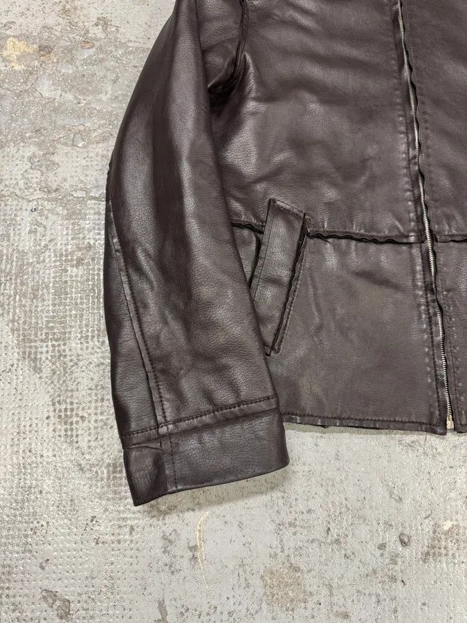 Designer × Dolce & Gabbana × Vintage 2000s Dolce & Gabbana Brown Leather Jacket Size US M / EU 48-50 / 2 - 8 Thumbnail